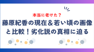 藤原紀香は本当に老けた？若い頃の画像と比較＆劣化説の真相に迫る！