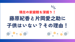 藤原紀香と片岡愛之助に子供はいない？その理由と現在の家庭観を深掘り！