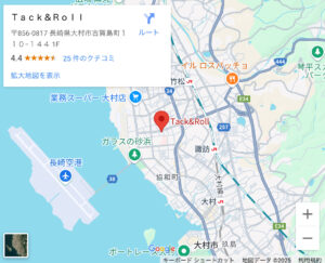 TACK&ROLLの地図