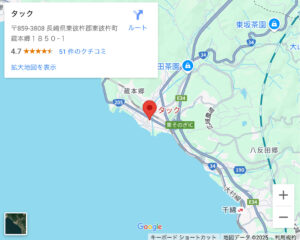TACK本店の地図