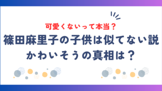 篠田麻里子の子供は可愛くない？似てない説や「かわいそう」との声の真相は？