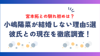 小嶋陽菜が結婚しない理由5選！彼氏・宮本拓との馴れ初めや現在を徹底調査！